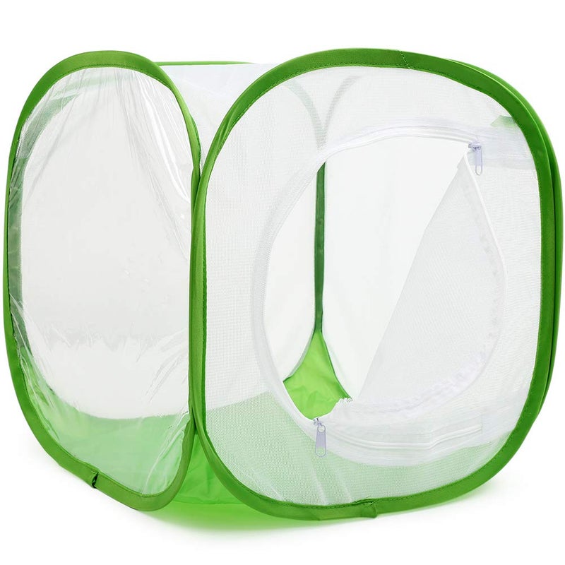 RESTCLOUD Insect and Butterfly Habitat Cage Terrarium Pop-up 12 X 12 X 12 Inches, Polyester Bottom for Easier Clean - Image 5